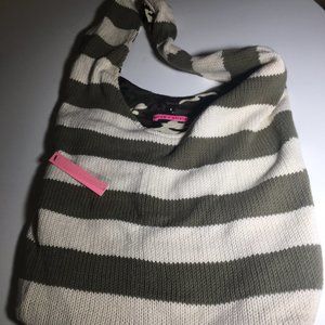 ALICE+OLIVIA reversible bag  - stripes & camo NWT